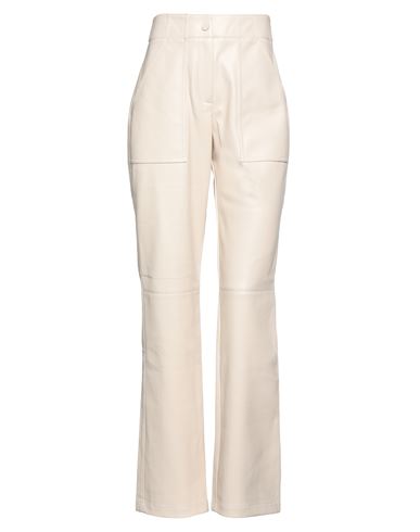 Nenette Woman Pants Beige Size 8 Polyester, Polyurethane