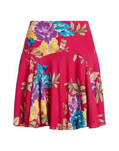 Lauren Ralph Lauren Floral Georgette Skirt In Pink Multi