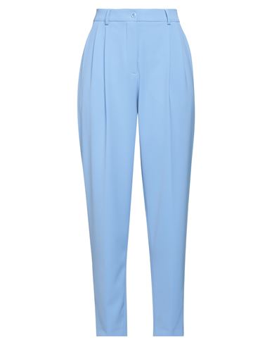 Boutique Moschino Woman Pants Light Blue Size 10 Polyester, Elastane