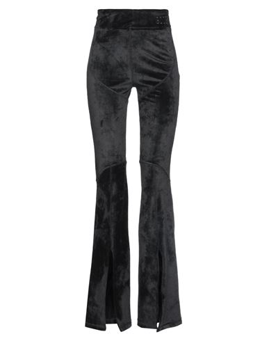 Gcds Woman Pants Black Size 6 Polyester, Elastane, Polyamide