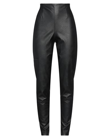 Stefano Mortari Woman Pants Black Size 4 Viscose, Polyurethane