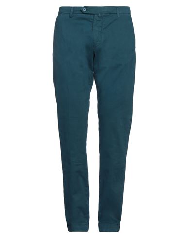 Giampaolo Man Pants Deep Jade Size 35 Cotton, Polyester In Green