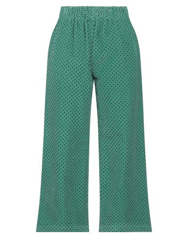 Rosso35 Woman Pants Emerald Green Size 6 Cotton, Elastane