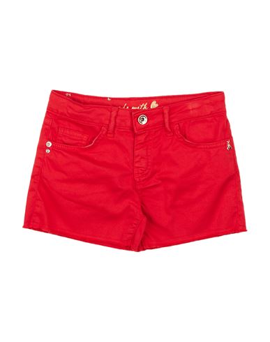 Patrizia Pepe Babies'  Toddler Girl Shorts & Bermuda Shorts Red Size 6 Cotton, Elastane