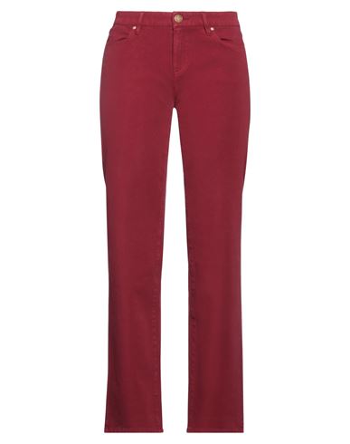 Seductive Woman Pants Garnet Size 14 Cotton, Lyocell, Polyester, Elastane In Red