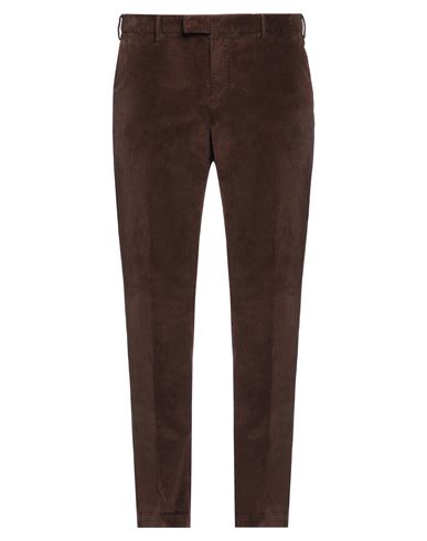 Shop Pt Torino Man Pants Cocoa Size 38 Cotton, Lyocell, Elastane In Brown