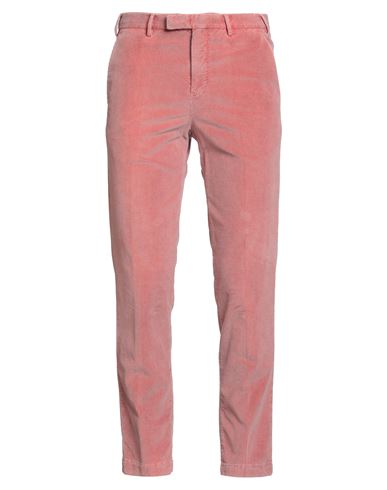 Pt Torino Man Pants Salmon Pink Size 38 Cotton, Lyocell, Elastane In Pink
