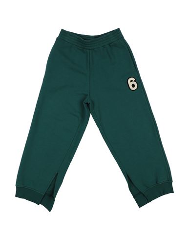 Shop Mm6 Maison Margiela Toddler Girl Pants Emerald Green Size 6 Cotton