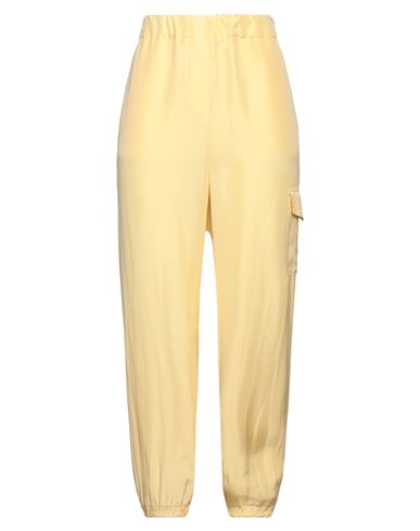 A.b. A. B. Woman Pants Yellow Size 10 Silk