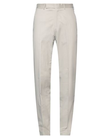 Shop Zegna Man Pants Light Grey Size 40 Cotton
