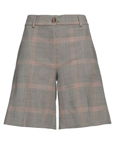 D-exterior D. Exterior Woman Shorts & Bermuda Shorts Khaki Size 6 Polyester, Merino Wool, Elastane In Beige