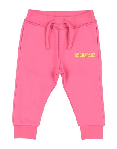 Shop Dsquared2 Newborn Boy Pants Pink Size 3 Cotton, Elastane