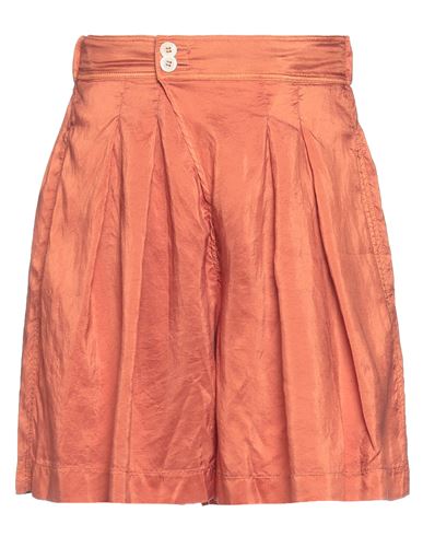 Forte Forte Forte_forte Woman Shorts & Bermuda Shorts Rust Size 00 Silk In Red