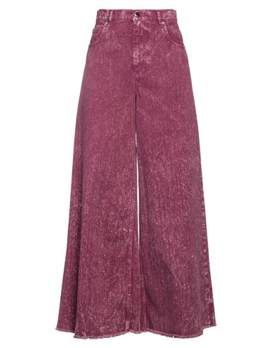 Marni Woman Denim Pants Mauve Size 2 Cotton In Purple