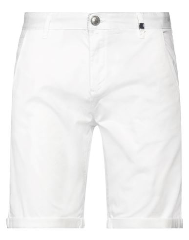 Hermitage Man Shorts & Bermuda Shorts White Size 38 Cotton, Elastane