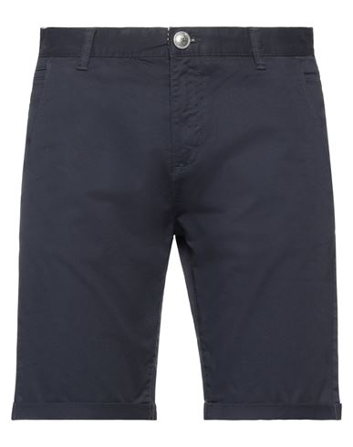 Hermitage Man Shorts & Bermuda Shorts Midnight Blue Size 28 Cotton, Elastane
