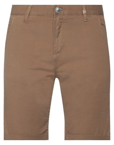 Hermitage Man Shorts & Bermuda Shorts Military Green Size 34 Cotton, Elastane