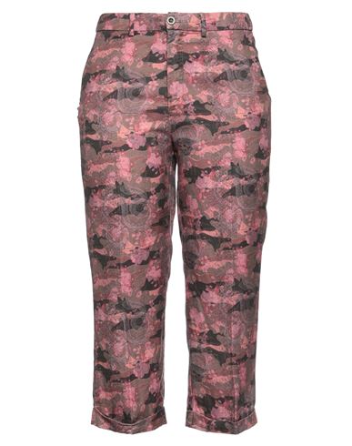 Mason's Woman Cropped Pants Fuchsia Size 6 Lyocell, Linen, Viscose In Pink