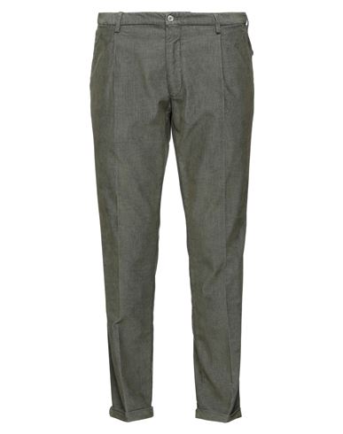 Santaniello Man Pants Green Size 40 Cotton, Polyester, Elastane