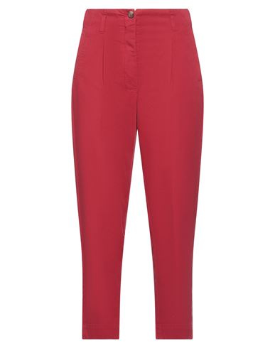 Kiltie Woman Pants Red Size 10 Cotton, Elastane