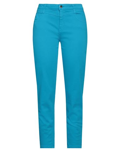 Kaos Jeans Woman Jeans Azure Size 27 Cotton, Tencel, Polyester, Elastane In Blue