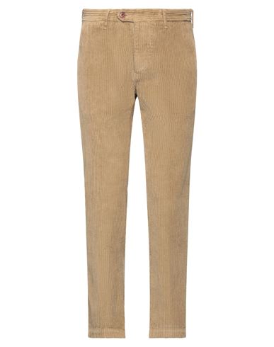Tela Genova Man Pants Khaki Size 33 Cotton, Elastane In Brown
