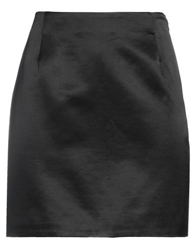 Maria Vittoria Paolillo Mvp Woman Mini Skirt Black Size 8 Cotton, Silk