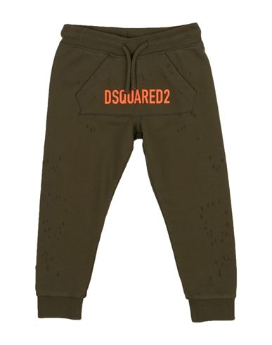 Dsquared2 Babies'  Toddler Boy Pants Military Green Size 6 Cotton