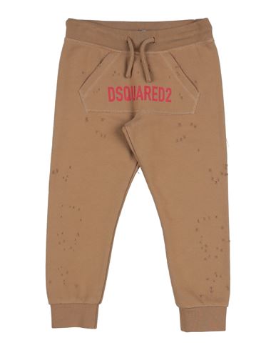 Dsquared2 Babies'  Toddler Boy Pants Camel Size 6 Cotton In Beige