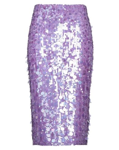P.a.r.o.s.h P. A.r. O.s. H. Woman Midi Skirt Lilac Size Xs Polyamide, Elastane, Pvc - Polyvinyl Chloride In Purple