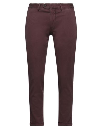 Santaniello Man Pants Cocoa Size 32 Cotton, Elastane In Brown