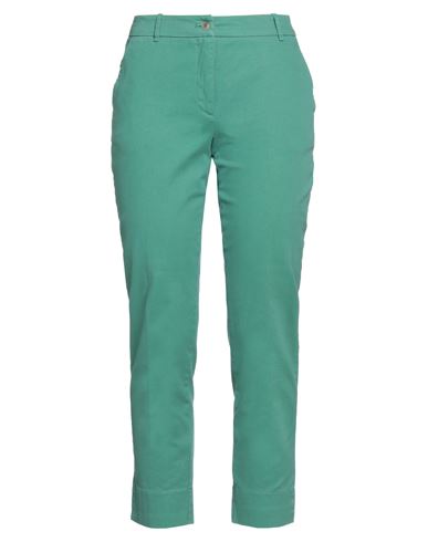 Rosso35 Woman Pants Green Size 6 Cotton, Elastane