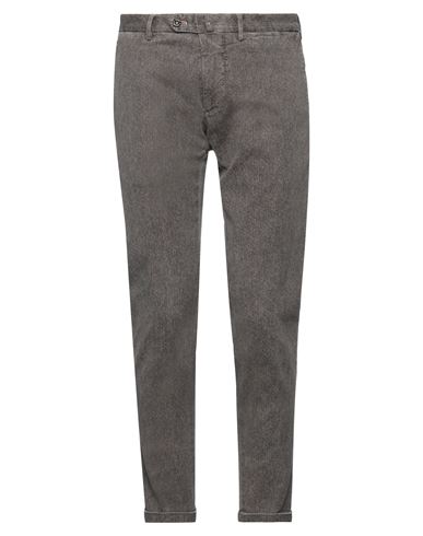 Santaniello Man Pants Green Size 40 Cotton, Polyester, Elastane In Grey