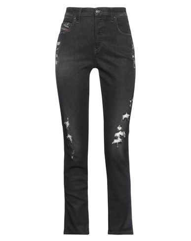 Diesel Woman Jeans Black Size 26w-32l Cotton, Lyocell, Modal, Elastomultiester, Elastane