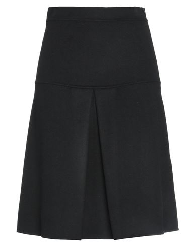 Paul & Joe Woman Midi Skirt Black Size 4 Wool, Viscose