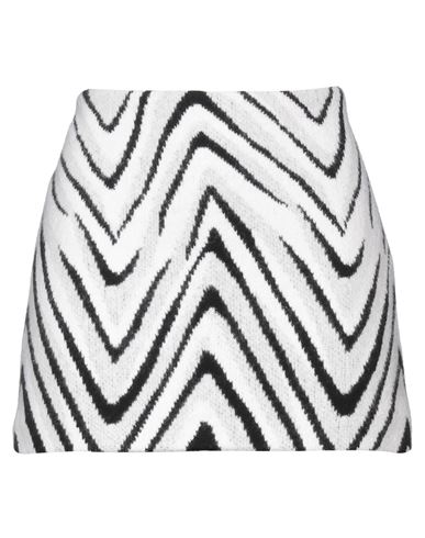 Missoni Woman Mini Skirt White Size 8 Wool, Viscose, Polyester