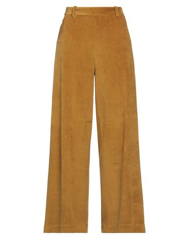 Circolo 1901 Woman Pants Mustard Size 4 Cotton, Polyester In Yellow