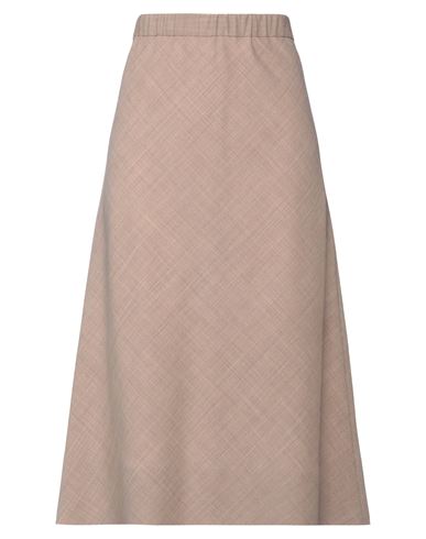 Liviana Conti Woman Midi Skirt Dove Grey Size 6 Polyester, Virgin Wool, Elastane