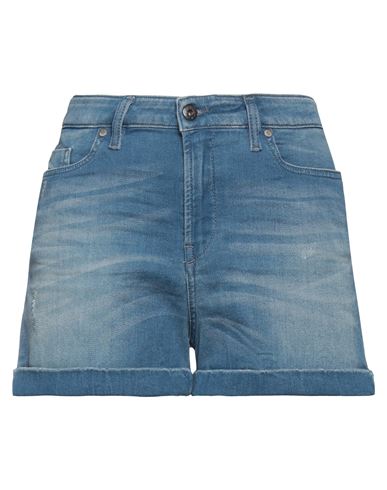 Diesel Woman Denim Shorts Blue Size 23 Cotton, Polyester, Elastane