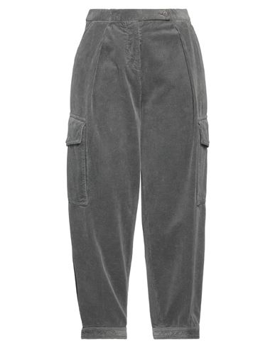 Aspesi Woman Cropped Pants Grey Size 4 Cotton