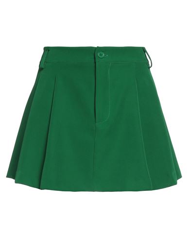 The Lulù Woman Mini Skirt Green Size L Polyester, Elastane