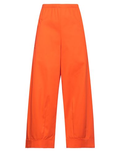 Corinna Caon Woman Pants Orange Size S Cotton, Elastane
