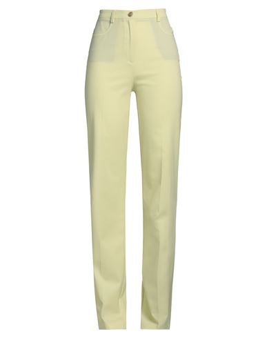 Shop Pinko Woman Pants Light Yellow Size 4 Wool, Polyester, Elastane