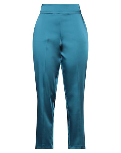 Kartika Woman Pants Pastel Blue Size 6 Polyester, Elastane