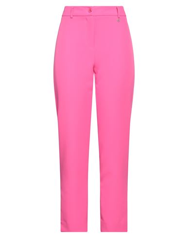 Please Woman Pants Fuchsia Size S Polyester, Elastane In Pink