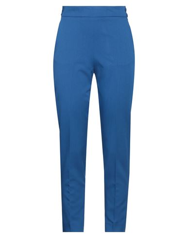 5rue Woman Pants Blue Size S Polyester, Rayon, Elastane