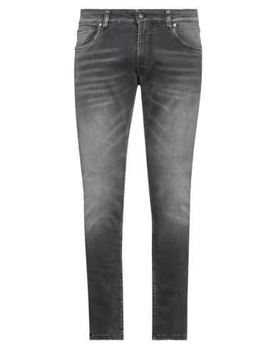 B-used Man Denim Pants Steel Grey Size 33 Cotton, Elastane