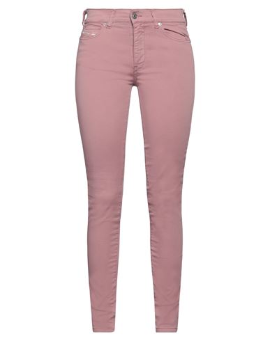 Diesel Woman Pants Pastel Pink Size 26w-32l Cotton, Polyester, Elastane