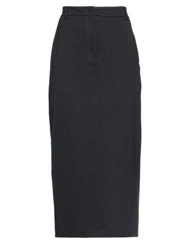 Suoli Woman Midi Skirt Black Size 4 Viscose, Polyamide, Elastane