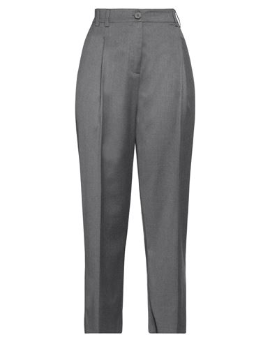 Kartika Woman Pants Lead Size 6 Polyester, Viscose, Elastane In Grey